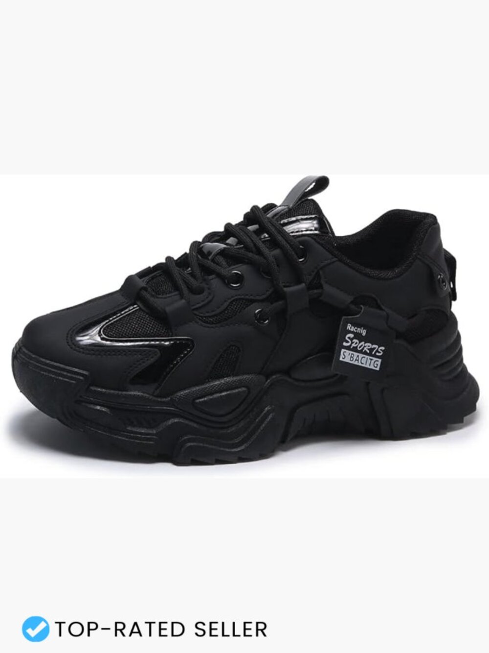 Women's Mesh Platform Sneakers Walking Shoes Casual Lace-Up Breathable